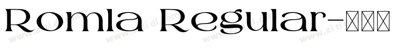 Romla Regular字体转换